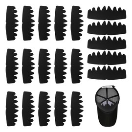 20Pcs Hat Shaper Insert - Baseball Caps Inserts Shapers, Reusable Crown Support Brim Cap - Black Hat Insert to Keep Shape for Snapback Cap, Ball Sports Hat and More