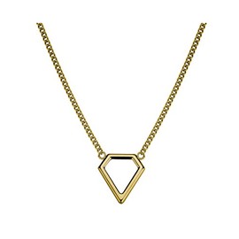 Liebeskind Berlin Women's Necklace with Pendant, Matte Stainless Steel 46 cm. Item LG-000-N-45, Stainless Steel, gold