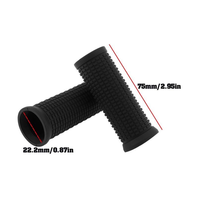 ECSiNG Bicycle Handlebar Grips 22.2 x 75 mm Compatible with