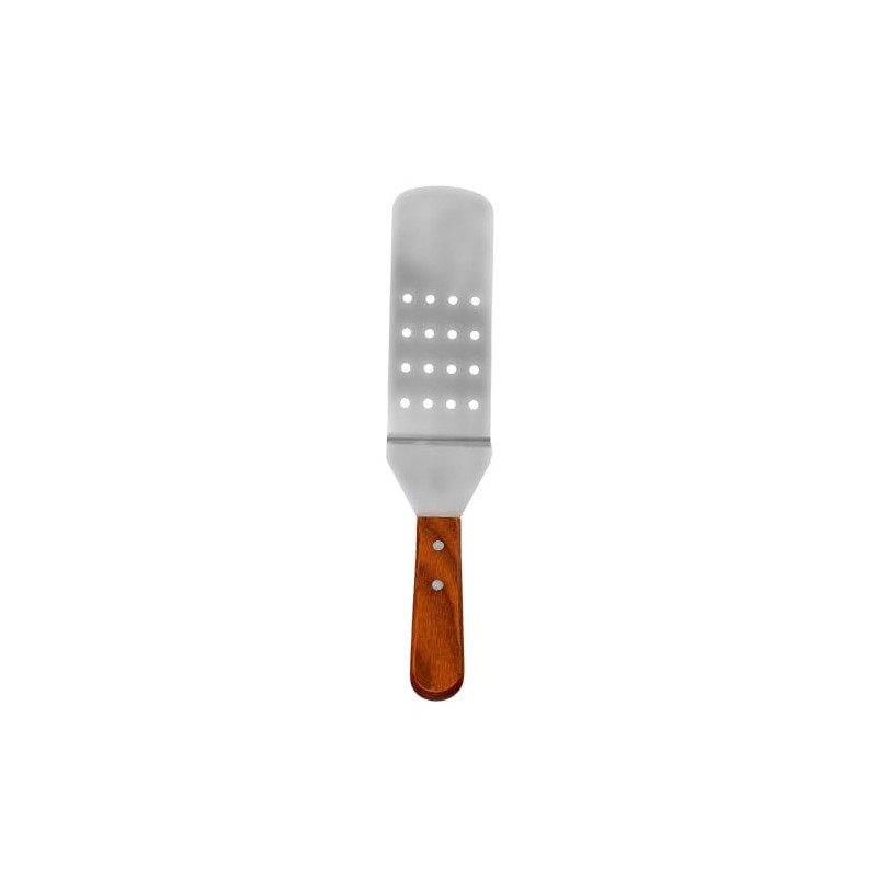 Norpro Stainless Steel Jumbo Slotted Spatula with Mahogany Handle, 12-Inch