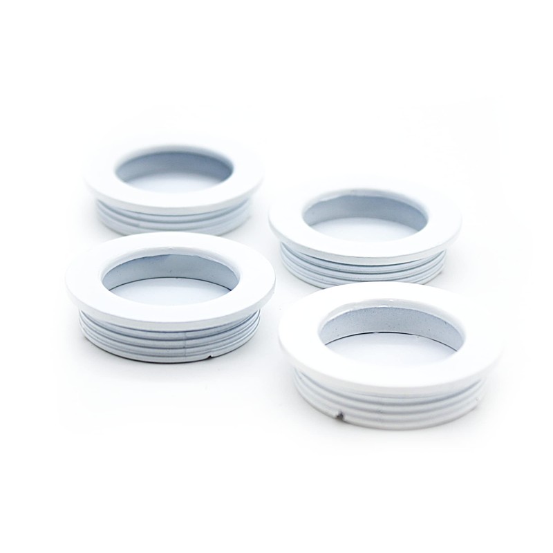 DOJA Barcelona Inlet Handle, White, Round, Diameter 40.5 x 10