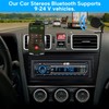 RDS Car Radio Bluetooth Hands-free, 9-24V Car Stereo Bluetooth 4