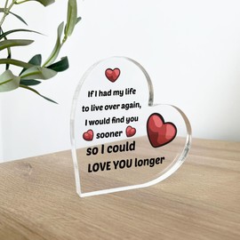 Red Ocean Valentines Day Gift For Girlfriend Boyfriend Husband Wife Find You Sooner Love You Longer Gift For Anniversary Gift For Him Her Romantic Gift For Couple Keepsake