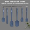 NileHome Silicone Spatula Set, 6 Packs Food Grade Kitchen Utensils