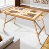 TEAKMAMA 27.6" H Tall 1500 Piece Puzzle Table with Legs,