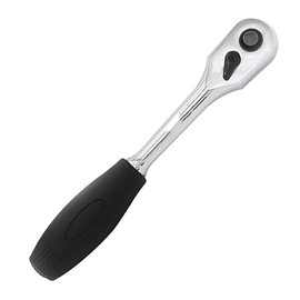 45 Teeth Drive Ratchet Wrench Tool with Cushion Grip Handle Lock Socket Quick Release for Universal Furniture Auto Car Repair (1/4" Sq)