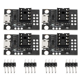 YINETTECH ATTINY85 Micro USB Development Board Compatible with ATtiny13A ATtiny25 ATtiny45 ATtiny85 Pack of 4