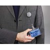 Durable Badge Reel Chrome with Belt Clip and Retractable Cord,