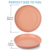 Worephu Unbreakable Dinner Plates, 6 Colors Reusable Lightweight Plates, Pizza/Pasta/Snack/Salad