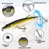 TABKSOLA Whopper Plopper, 13cm/16g Surface Bait with Propeller Tail for