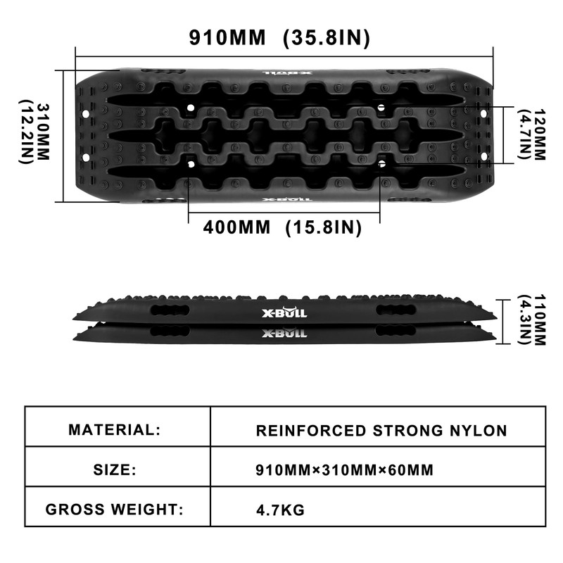 X-BULL New Recovery Traction Tracks Tire Ladder for Sand Snow