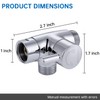 G-Promise Solid Metal Shower Arm Diverter for Hand Held Showerhead