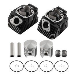 maXpeedingrods Engine Cylinder Rebuild Kit Pistons Rings Pins for Yamaha RD350 1973-1975, Replacement for 360113110000, 360113210000, 360116310396