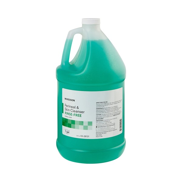 Retails MSA Herbal Scent Light Green Rinse Free Perineal Wash Liquid 1 Gal.