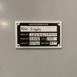 NapTags Aluma-Tough Identification Plate, 3.5" x 2" (5)