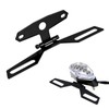 Qurbuns Motorcycle License Plate Bracket, Adjustable Motorbike Fold Tail Light