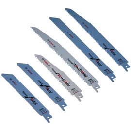 Bosch Accessories 2607010907" Demolition Jigsaw Blade-Set,Storage Box White/Blue, Set of 6 Pieces