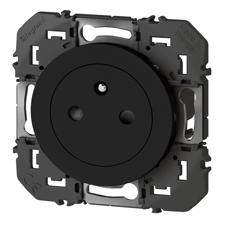 Legrand - Socket 2P+T Surface Dooxie 16A Black