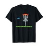 Disc Golf Men Disc Golf 8 Bit Basket T-Shirt