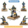 Akulgaci Medieval Knight Pen Holder with Sword, Kneeling King's Guard