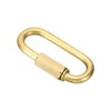 PATIKIL 4mm Copper Fast Link Screw Lock Chain Connector Oval