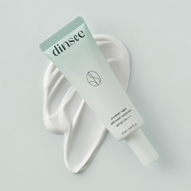 dinsee Premium Vegan Mild Sunscreen (SPF 50+PA++++)/Calming/Moisturizing/Sunscreen/UV Protection/Sun Cream/Makeup Base