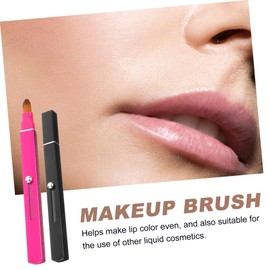 Ipetboom 2pcs Retractable Lip Makeup Brush Lipstick Applicator Brush Unique Lip for Women Makeup Tools