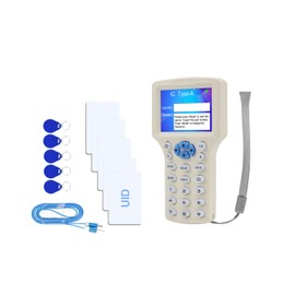 ReaIOKbii Copier Reader Writer Duplicator NFC Card Reader 125KHz 13.56MHz 10 Frequency RFID Smart Card Color Screen Encrypted Card Decoder with Writable Key Card