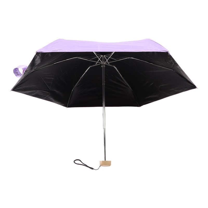 6 Ribs Umbrella Sun Protection UPF50 Impact Cloth Portable Folding