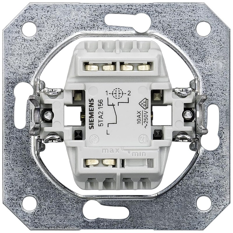 Siemens Complete Set Light Switch Insert White Titanium