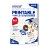 8x10 Printable Vinyl Sticker Paper Waterproof, Removable Self Adhesive Vinyl