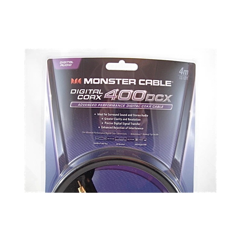 Monster 🎁 Monster 400DCX Digital Coax Advanced Audio Interconnect Cable