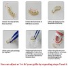 18K Gold Plated Grillz Vampire Fangs Grill Top & Bottom