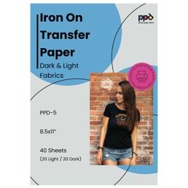 PPD 15 x A4 Inkjet Premium Transfer Paper for Light Textile, Iron and Transfer Press PPD-1-15