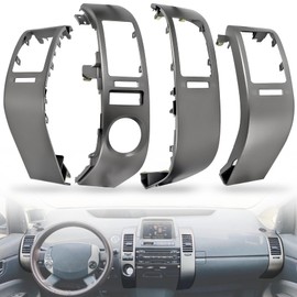 4 PCS A/C Dash Air Vent Trim Panel Compatible with Toyota Prius 1.5L 2004 2005 2006 2007 2008 2009 Replaces 55670-47060 55680-47020 55475-47020 55474-47020 Center Console Air Outlet Frame Cover