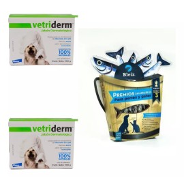 Vetriderm 2packvetriderm Jabón Derma+premio Perro Anchovetas80gr Bleiz