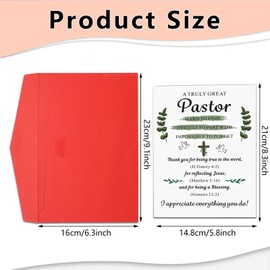 Pastor Appreciation Cards Pastor Appreciation Gifts for Men Women Thank You Gifts for pastor Clergy appreciation Month Priest Retirement Anniversary Card for Ministry Minister Birthday Fathers Day