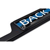 Police Back The Blue Open Black License Plate Frame