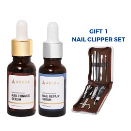 ABERA Nail Fungus Serum - 0.68 fl. Oz - Nail Care Comfort - Specification: 1 Nail Fungus + 1 Nail Repair