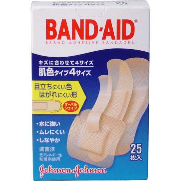 Johnson End Johnson "Band-Aids" First Aid It < 4 Size > Skin 25 Pieces