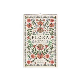 RIFLE PAPER CO. Wall Calendar, Dated for the Months of January - December 2026, Monthly Illustrations, Remember Birthdays, Anniversaries, Celebrations and More (17"L x 11"W), Flora