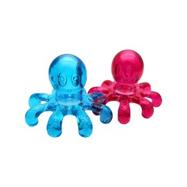 KALLORY 2 Pcs Portable Massager Manual Scalp Massagers Handheld Massager Octopus Handheld Massage Body Tool Octopus Head Massage Massagers for Neck Head Massager Hair Ball Head Elder