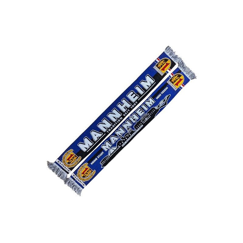 Generisch Mannheim Football Scarf, Blue, black, white
