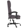 YAFF Massage Reclining Office Chair Gray Faux Leather-9781