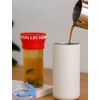 Stainless Steel Vacuum Insulated Glass Tumblers,Coffee thermos glass inside,(Red)