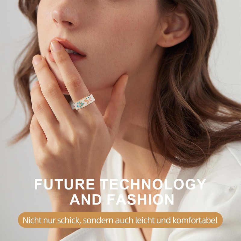 HPLSZCN Smart Ring Women, Size First - Fitness Tracker -