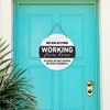 Working From Home Sign for Front Door, Do Not Knock