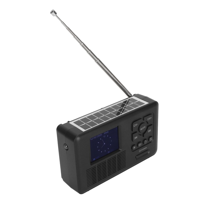 Solar Hand Crank Radio DAB FM Bluetooth 5.0 4 Ways