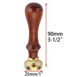 Rarapop 6 PCS Wax Seal Stamp Set with Rose Elements Wax Stamp Heads and Wooden Handle, Vintage Retro Classic Wax Sealing Stamp Crafts, Wax Seal Stamp Kit with Gift Box for Invitation Envelopes Letters