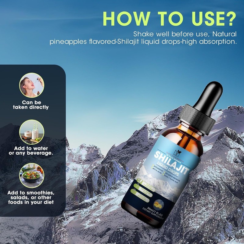Mabefy 2Pack Organic Himalayan Shilajit Natural Supplement Extremely Potent Fulvic